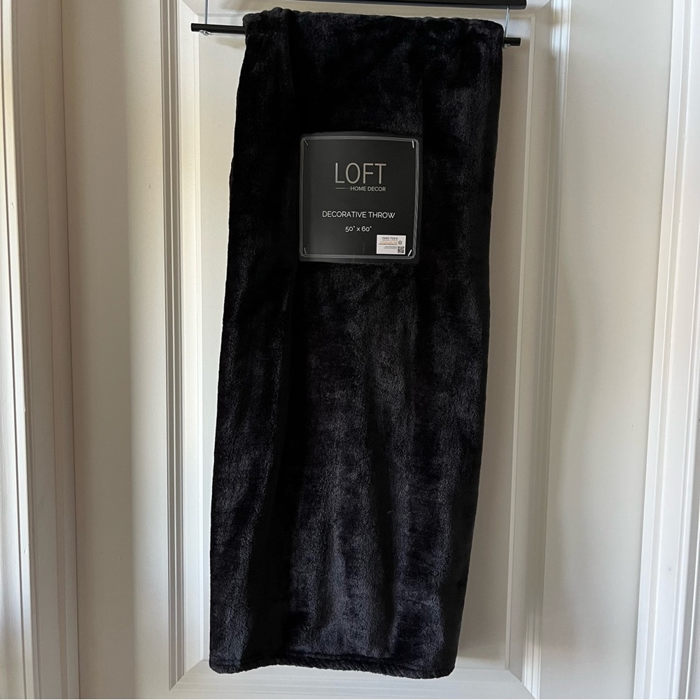 LOFT Black Decorative Throw